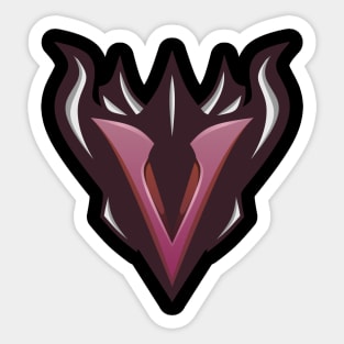 Esport Logo | V Letter For Esport Team / Tshirt etc (red) Sticker